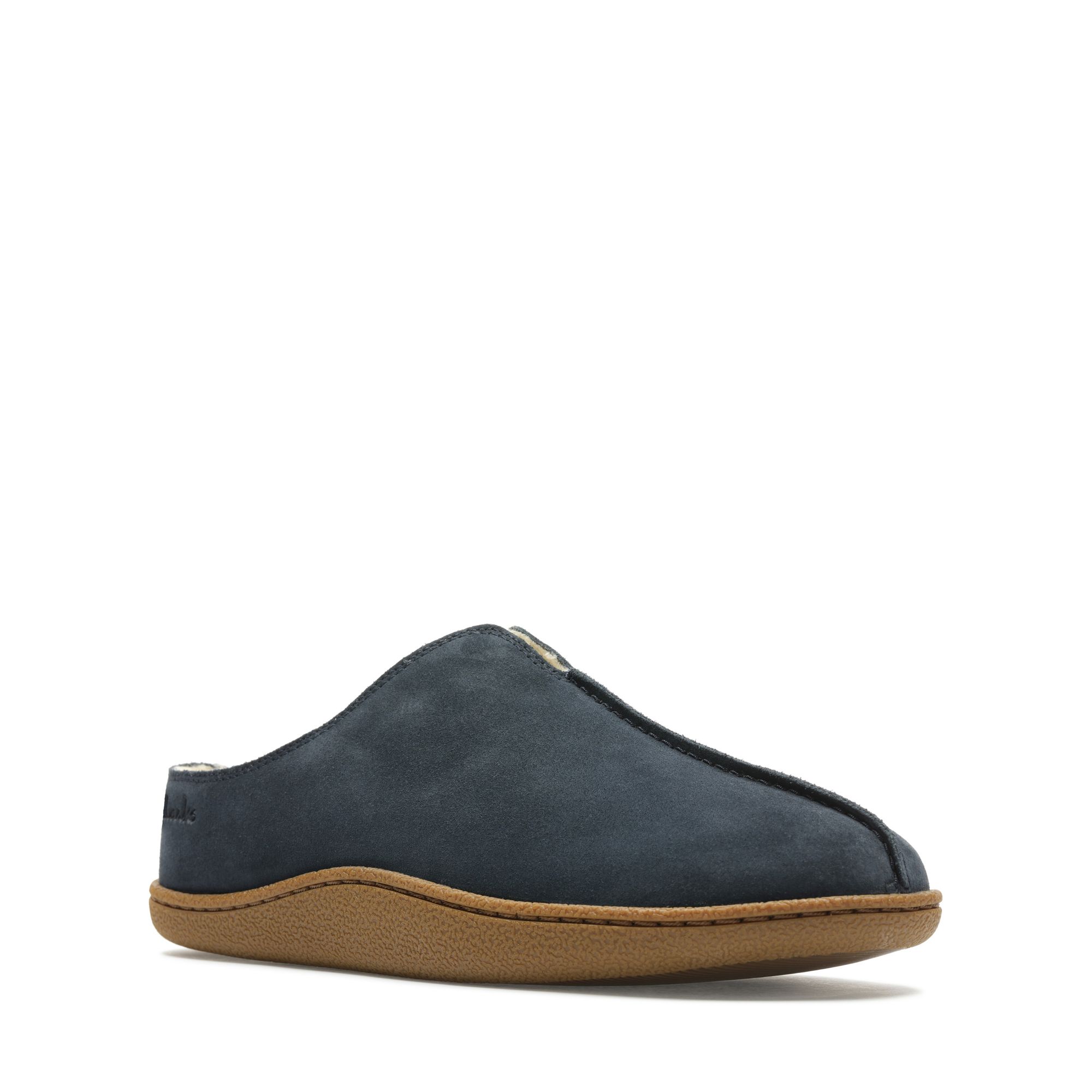 Men  Home Mule Navy Suede