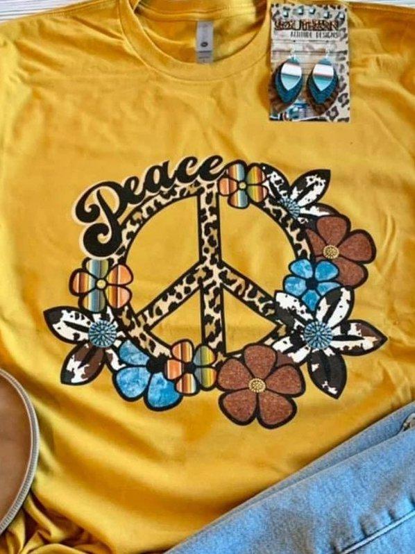 Shift Casual Printed Short Sleeve Shirts & Tops