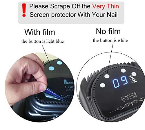 Rechargeable 64W Led UV Gel Nail Lamp, Wireless Nail Gel Machine,Nail