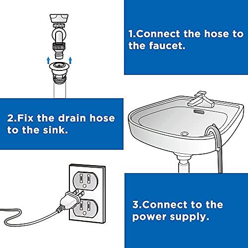 Full-Automatic Compact Washer with Wheels, 1.6 cu. ft, 11 lbs capacity