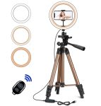 Ring Light With Tripod With Lamp Ring Led Selfie Ring Light 1.3m 130cm Tripod Photographic