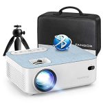HD Bluetooth Projector for Outdoor Movie with Carry Bag & Tripod