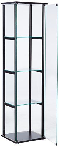 4-Shelf Glass Curio Cabinet