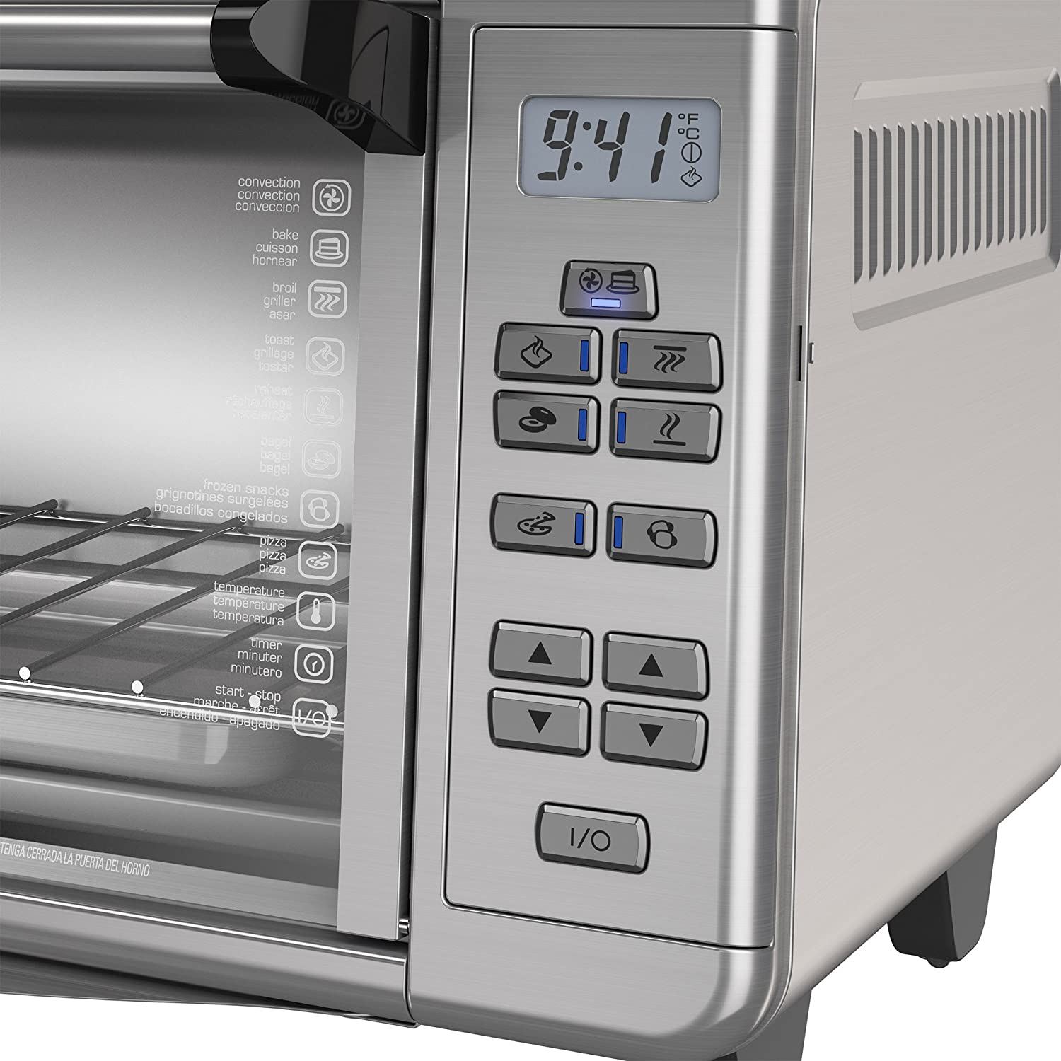 Black+Decker TO3290XSBD Toaster Oven, 8-Slice, Stainless Steel