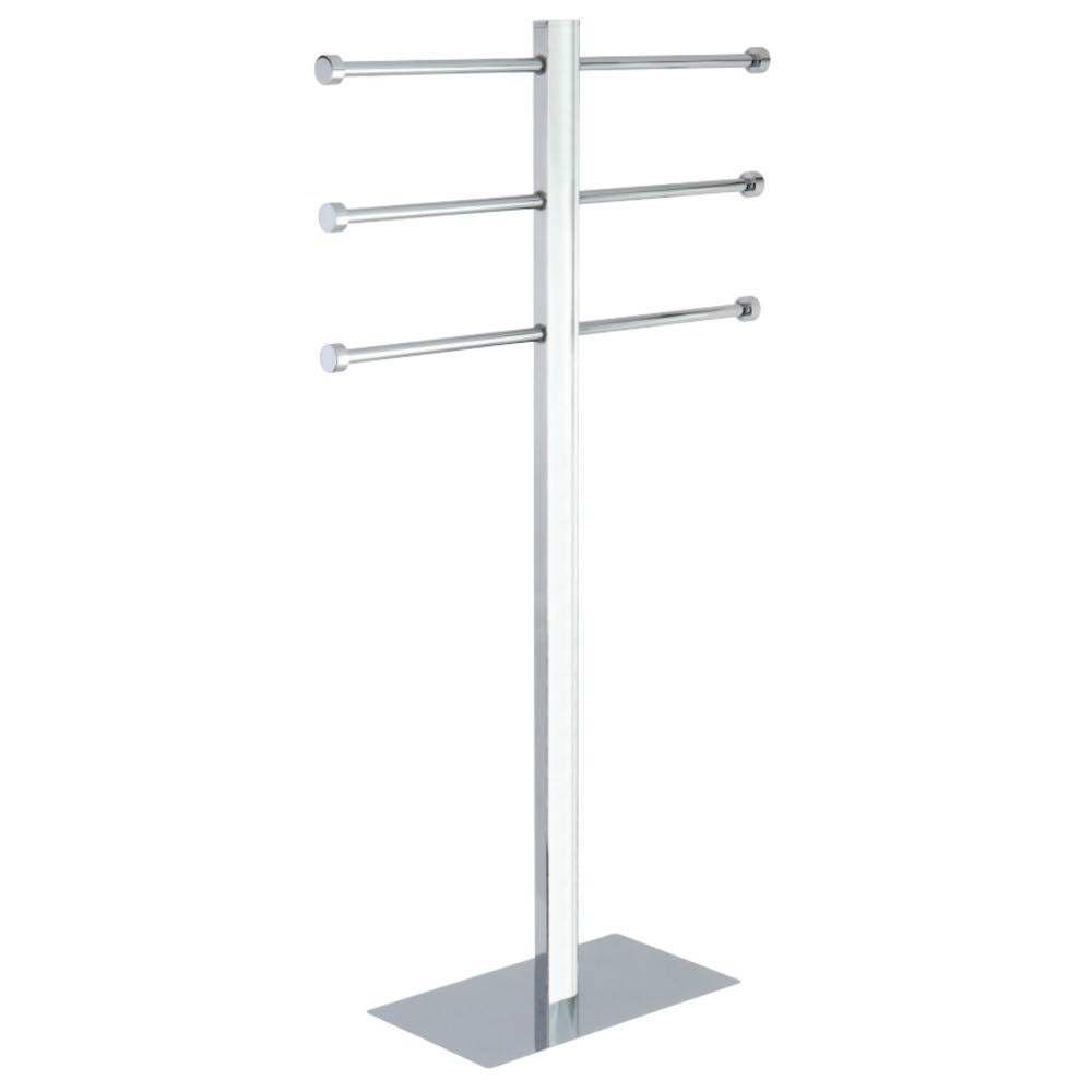 Kingston Brass Ccs6021 Edenscape Chrome Freestanding Stainless Steel Towel Holder