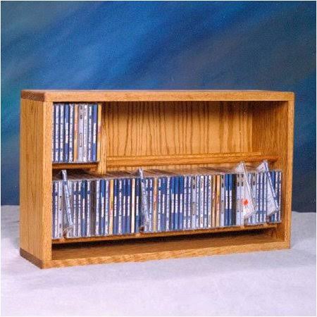 Wood Shed 200 Series 110 CD Multimedia Tabletop Storage Rack; Natural