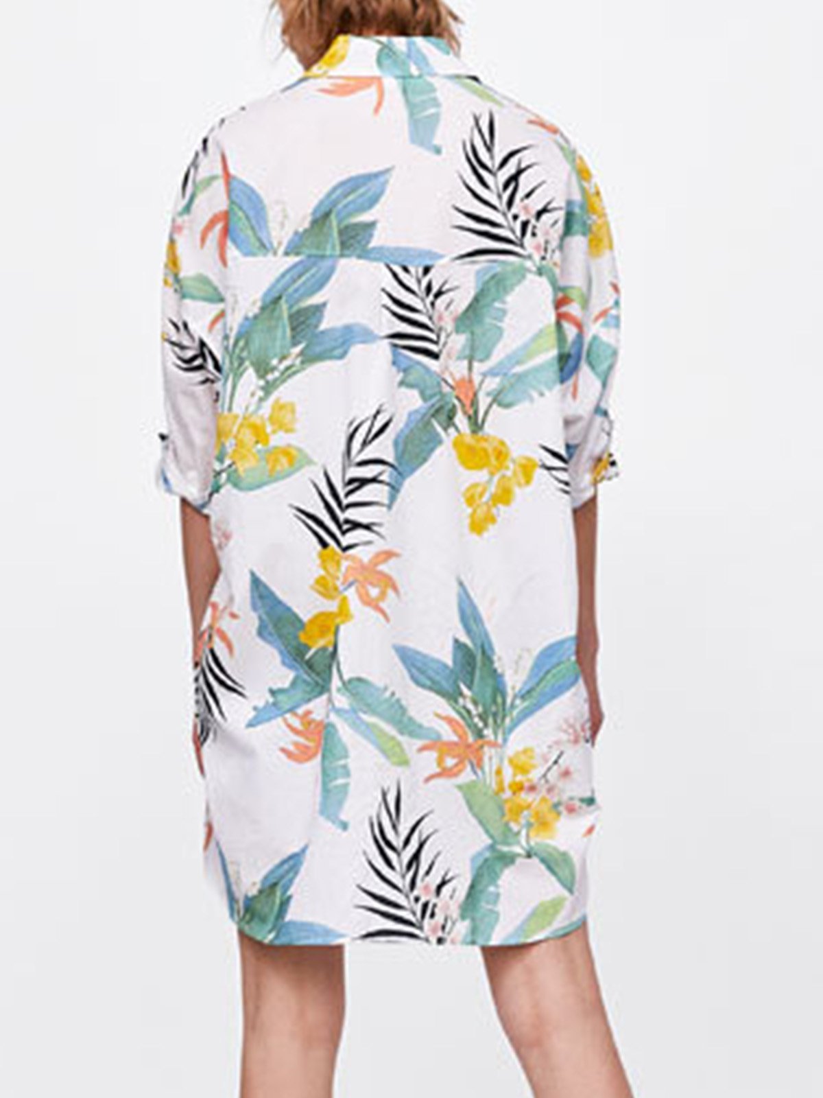 Women Casual Printed Tops Tunic Blouse Shirt