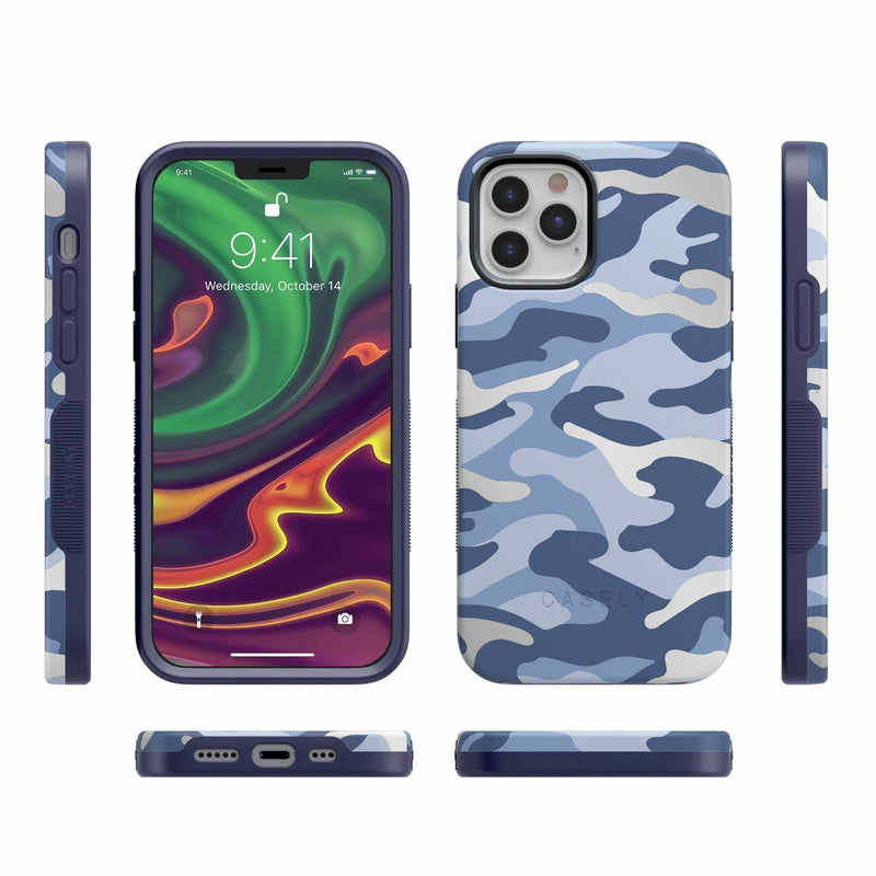 In Formation | Metallic Blue Camo Case