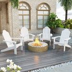 Adirondack Chairs – Set of 4, White