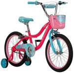 Girls Bike for Toddlers and Kids, 18-Inch Wheels, Pink