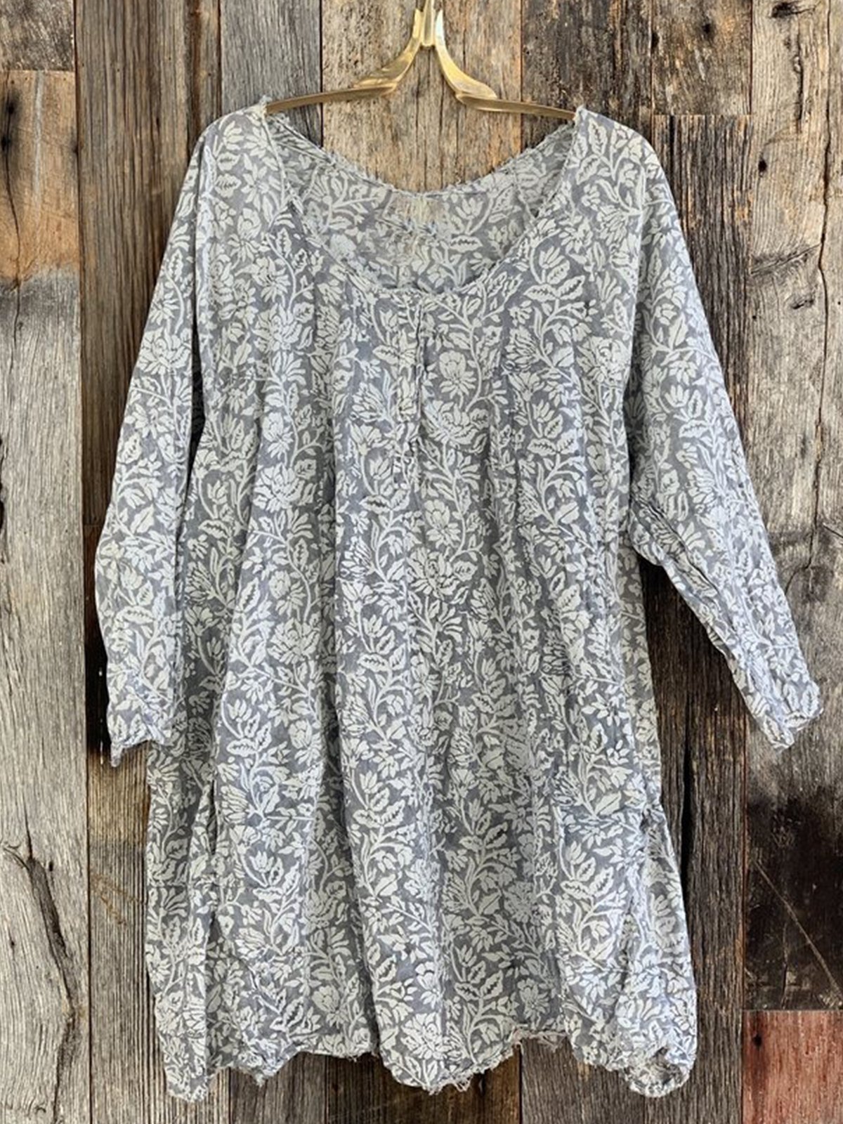 Casual Plus Size Long Sleeve Floral Printed Blouse Shirts Tops