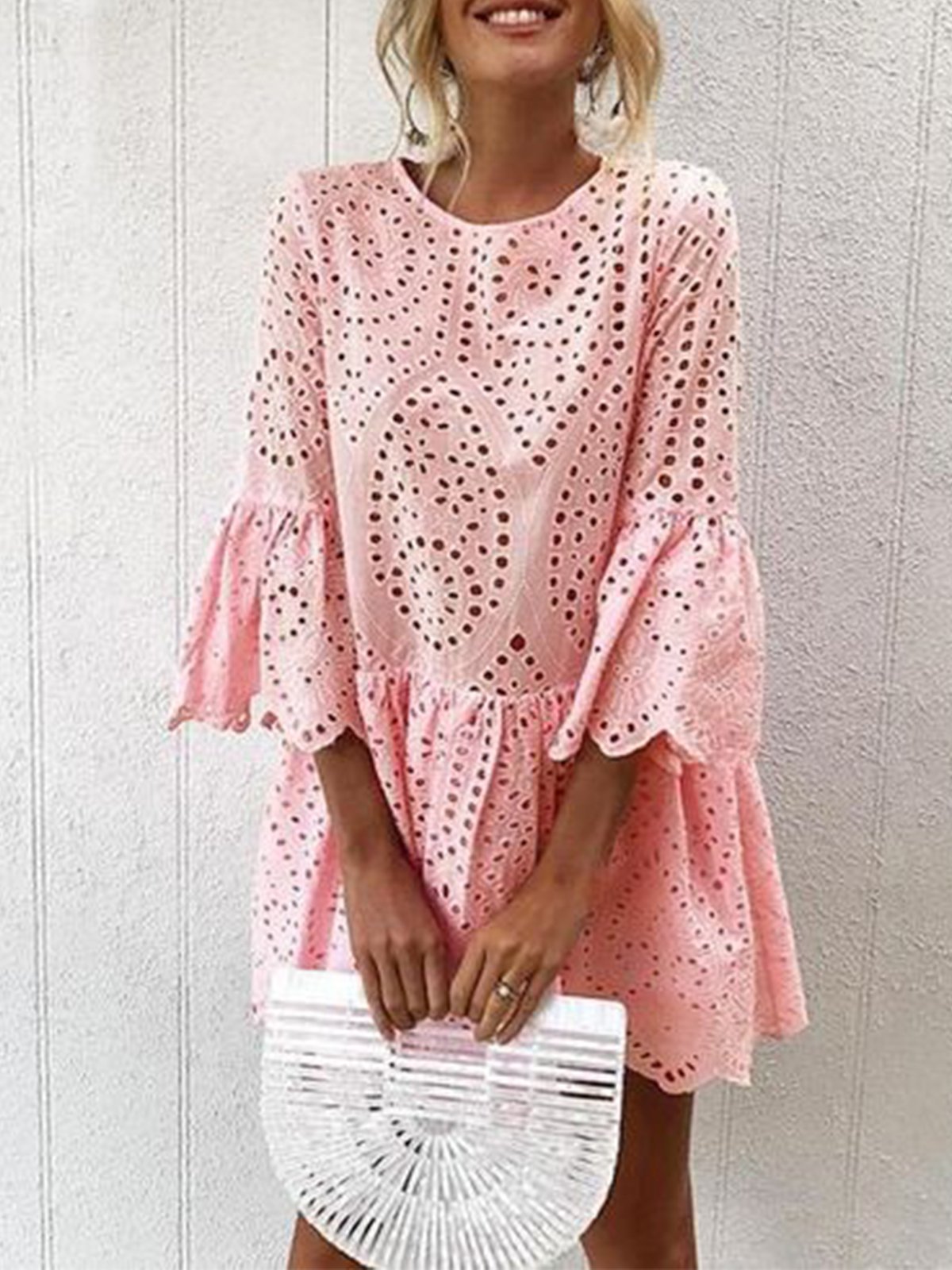 Frill Sleeves Casual Elegant Women Dresses