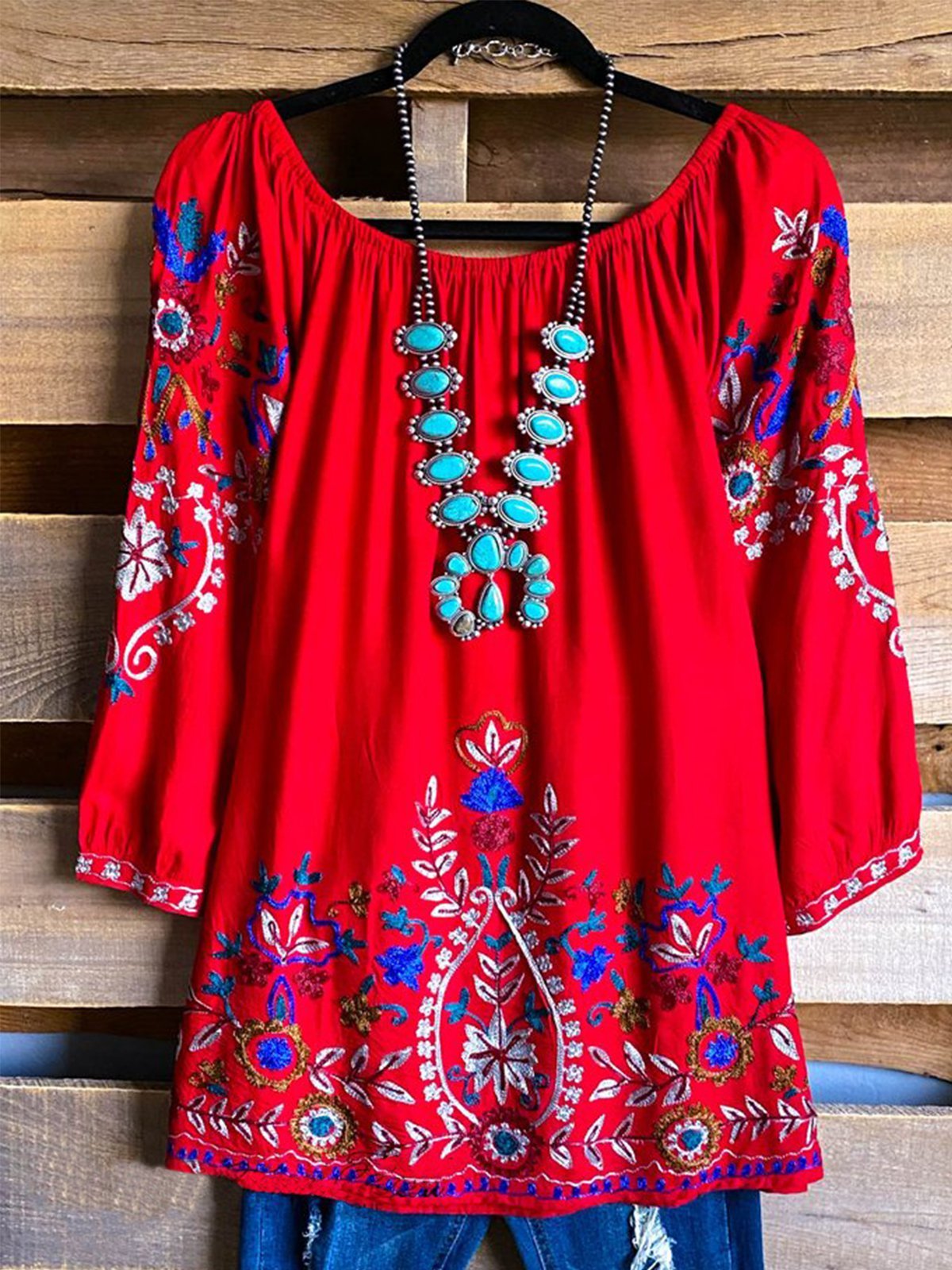 Scoop Neckline Shirts & Tops