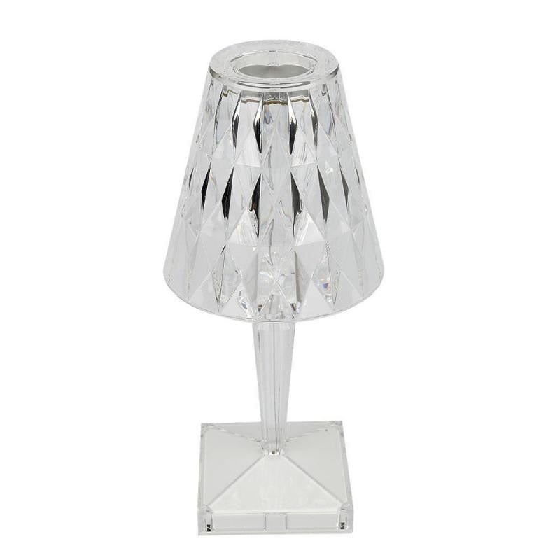 Retro Diamond Table Lamp Table Night Light Acrylic Desk Bedside Lounge Lamp