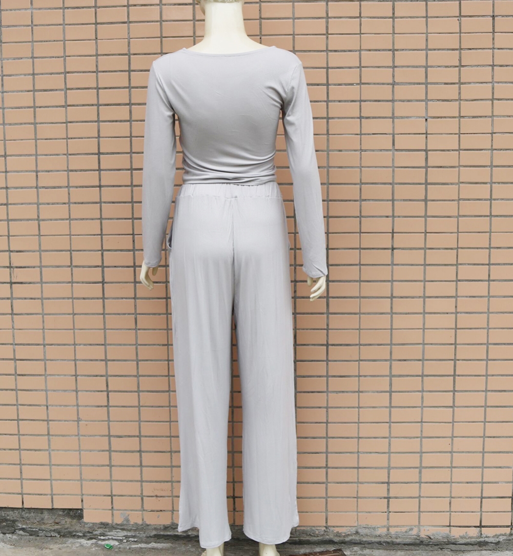 Autumn Casual Two Piece Knit Leisure Set