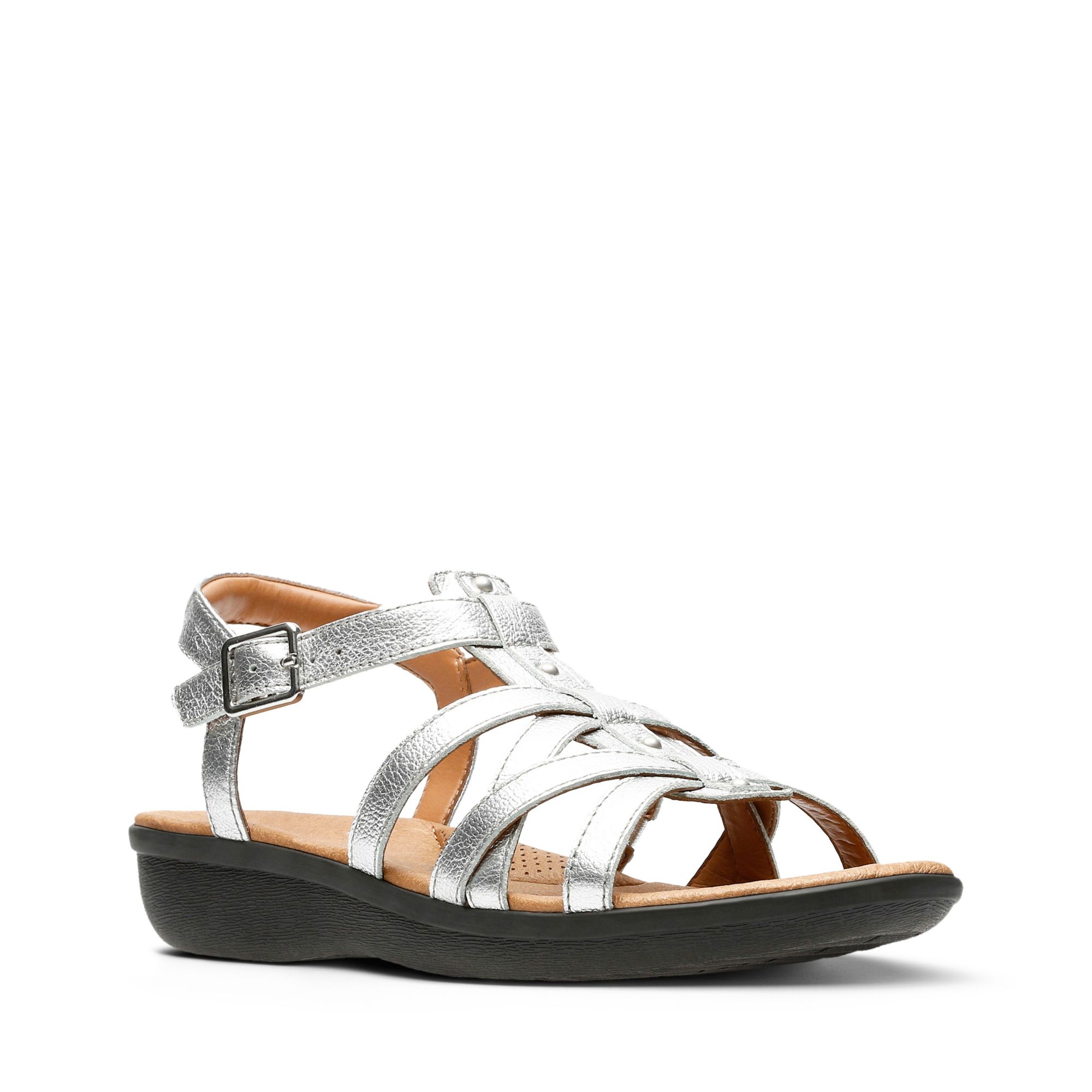 Women Sandals Manilla Bonita Silver Leather