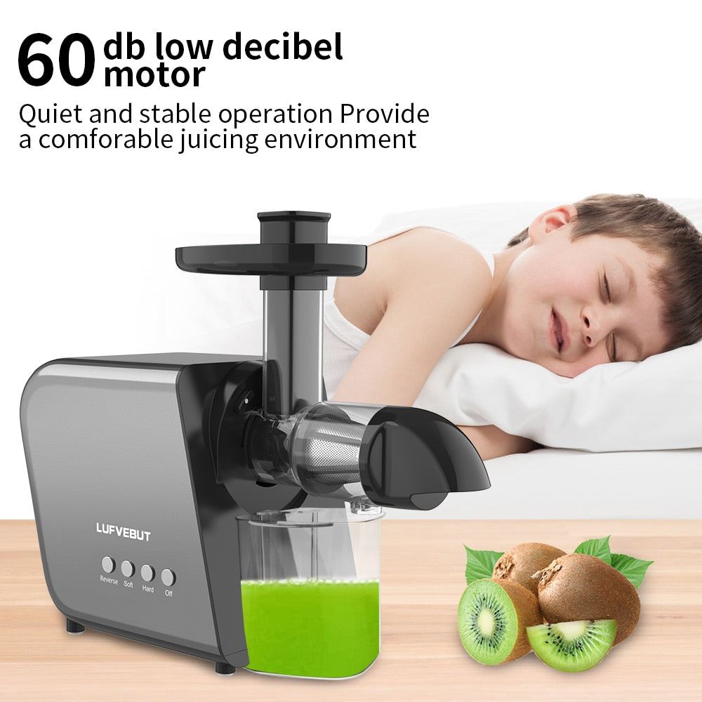 Juicer Electric High Nutrition Vegetables And Fruits Slow Blender Soft And Hard Modes