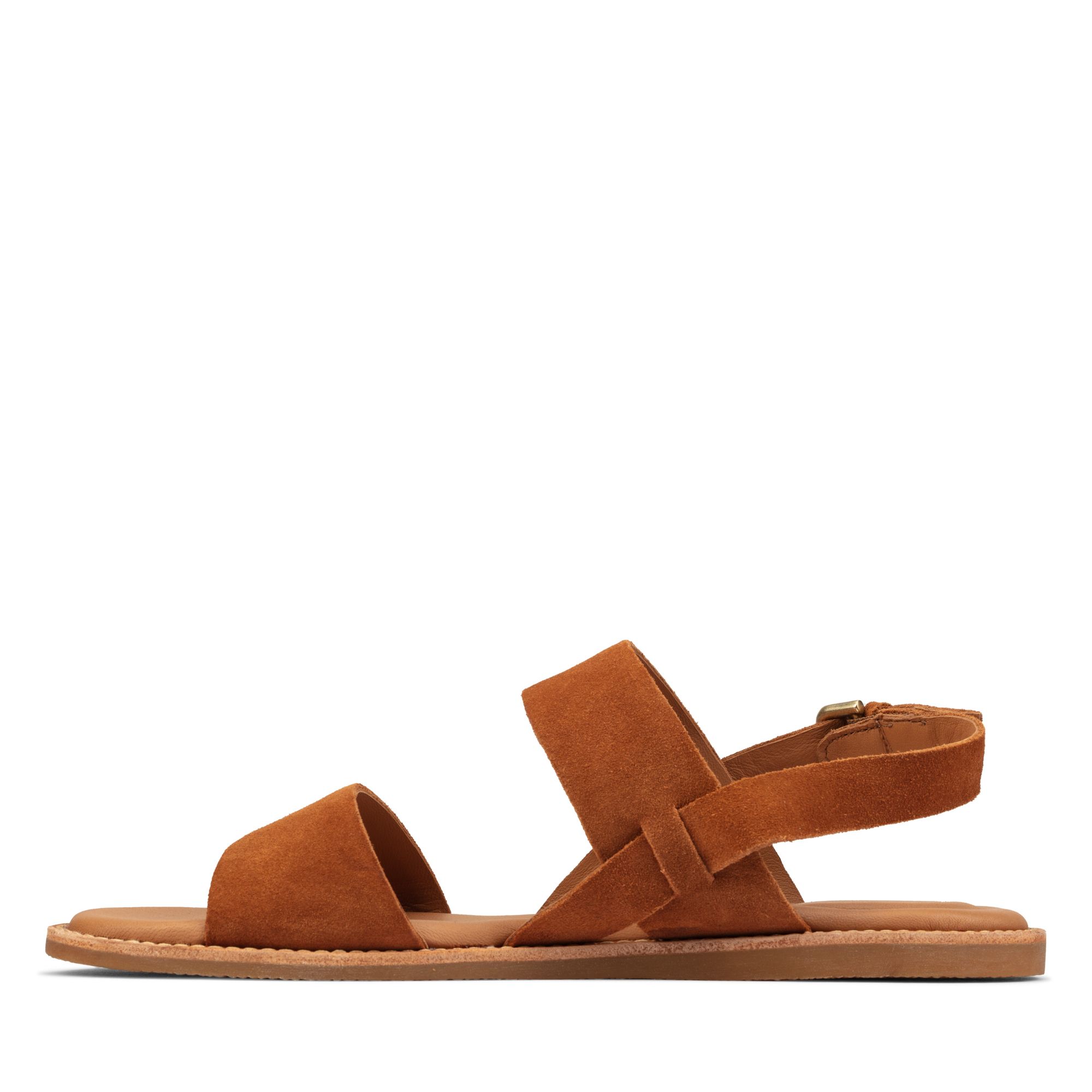 Women Sandals Karsea Strap Tan Suede