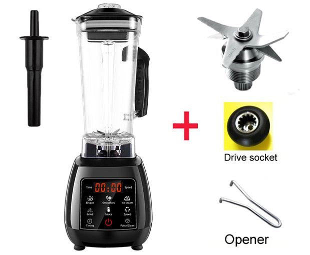 High Power Digital Touchscreen Automatically Program 3HP Blender