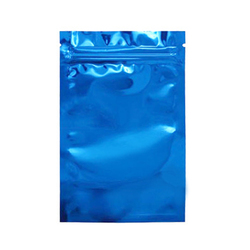 7.5x6.5cm In Stock Smell Proof Plastic Zipper Packaging Ziplock 3 Three Side Seal Aluminum Foil Flat Pouch Bag