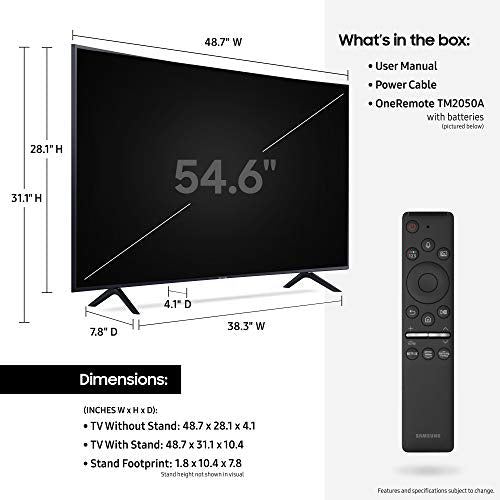 55-inch 4K UHD HDR Smart TV With Alexa Built-in UN55TU8300FXZA, 2020 Model