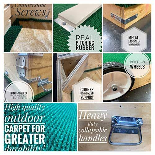 Players Choice Mounds Portable Pitching Mound for Youth BASEBALL! Easy Set Up and Roll Around!