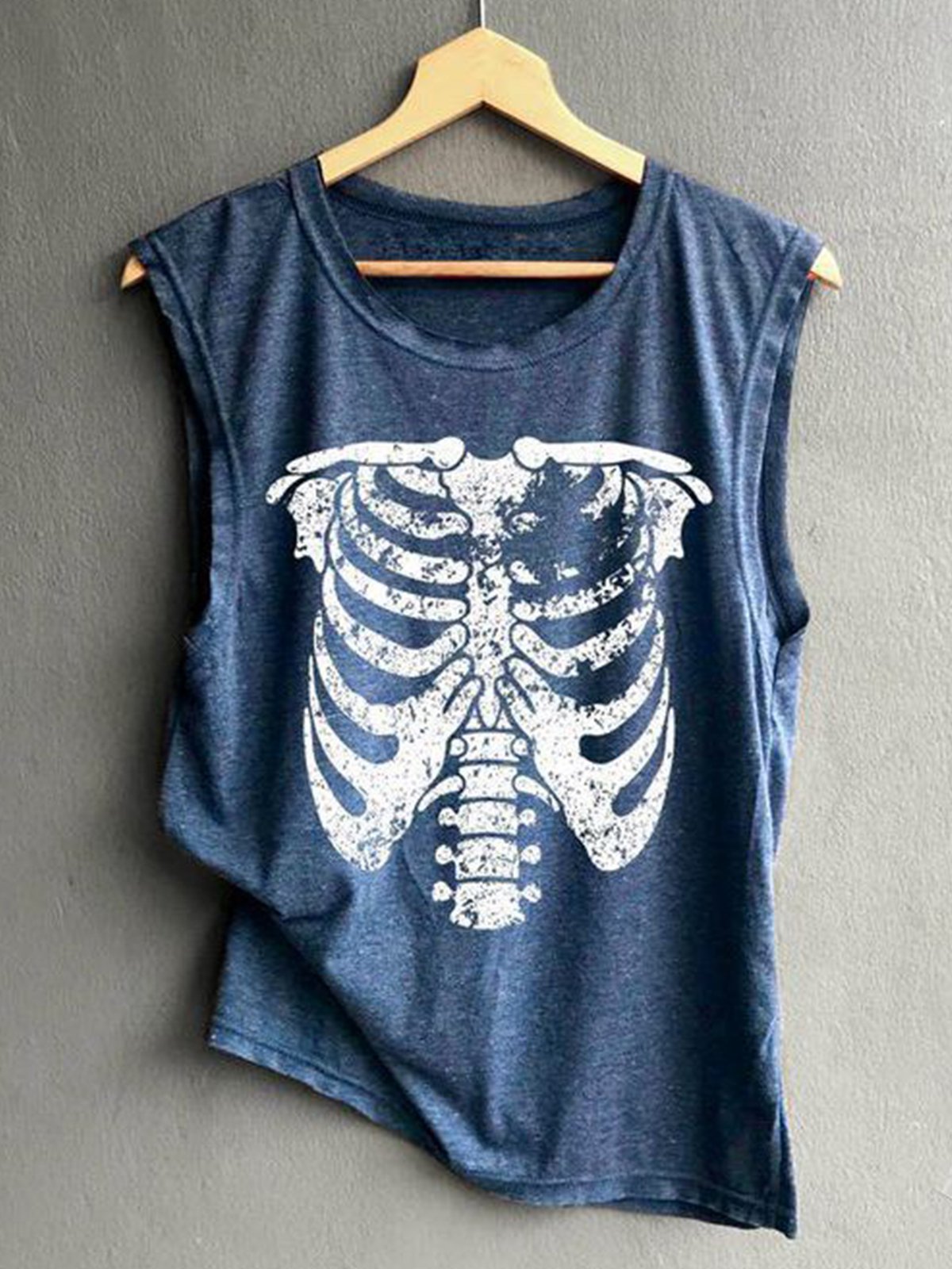 Cotton-Blend Sleeveless Shirts & Tops