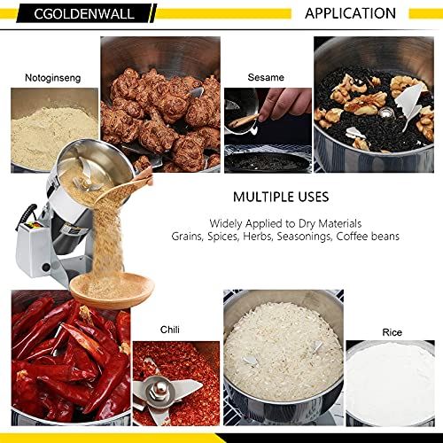 Display Grain Grinder Mill 2000g Electric High-speed Spice Grinder Mill