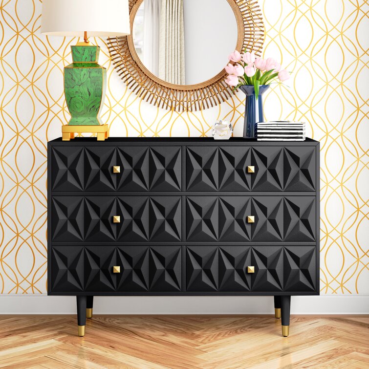 6 Drawer 49.87'' W Double Dresser