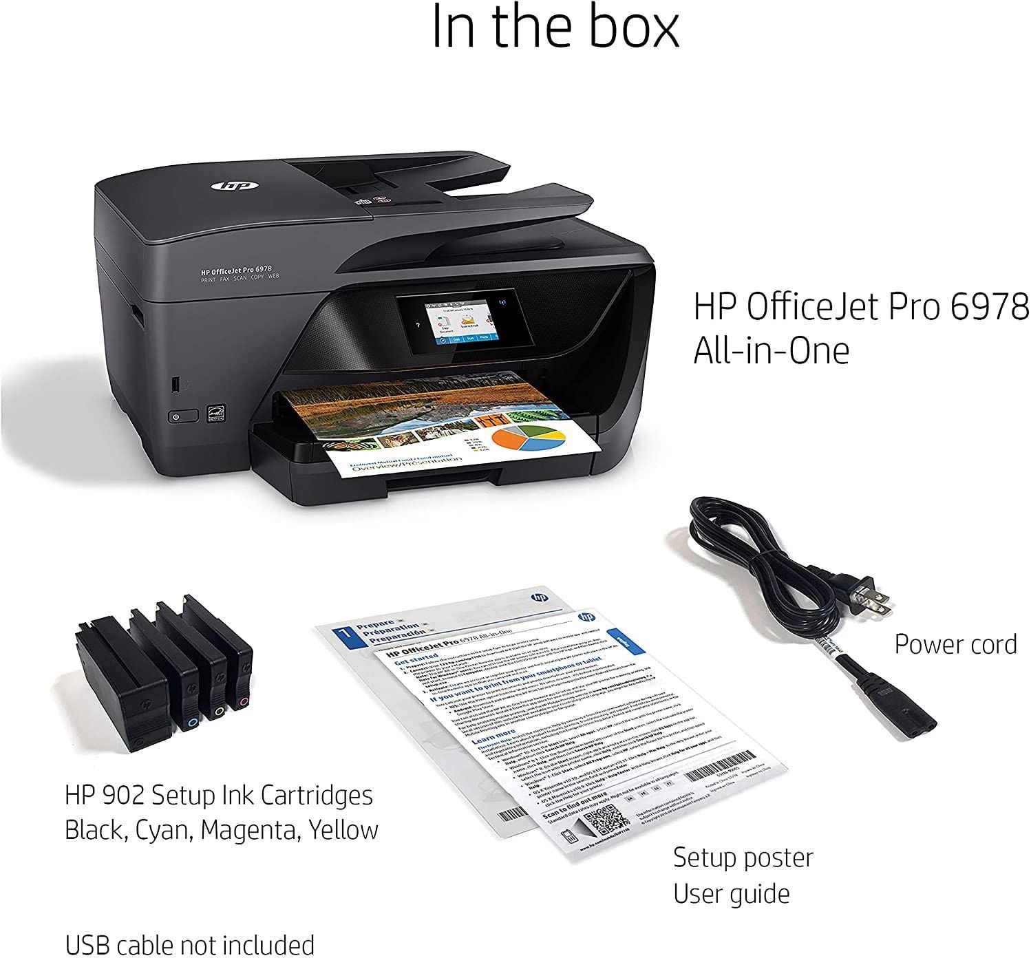 HP Office Jet Pro 6978 All-in-One Wireless Printer, HP Instant Ink,