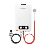 Camplux 2.64 GPM Tankless Propane Water Heater, Outdoor Portable Gas Water Heater