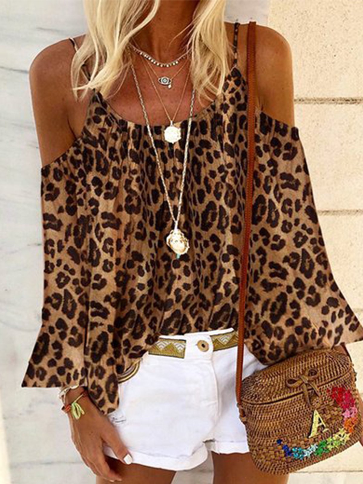 Casual Leopard Shirts & Tops