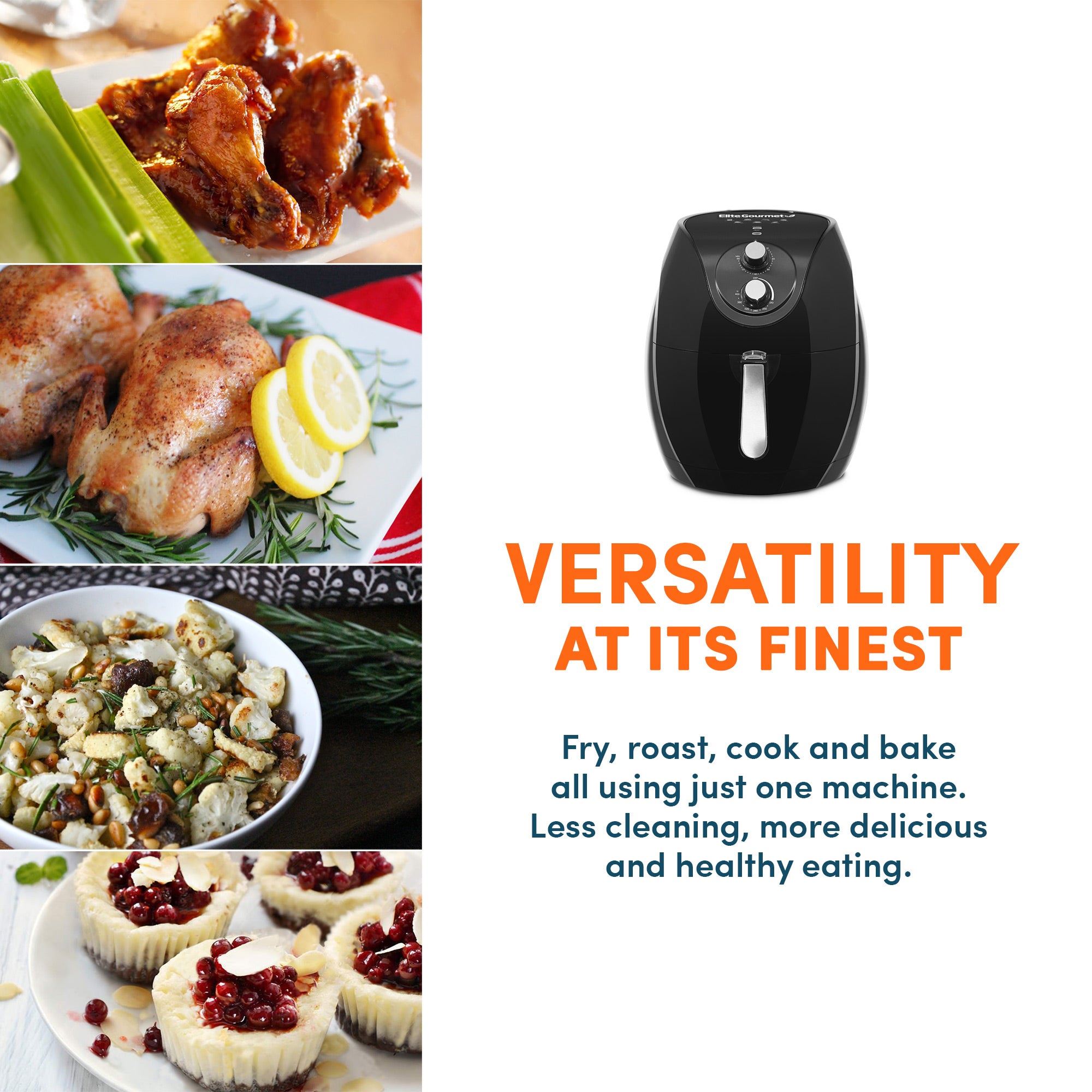 6.5Qt. XXL Air Fryer with Adjustable Temperature & Timer
