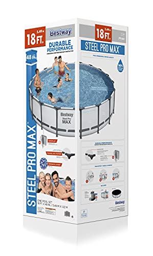 56463 Steel Pro MAX Set Above Ground Frame Pools/ 18�� x 48���/5.49m x 1.22m