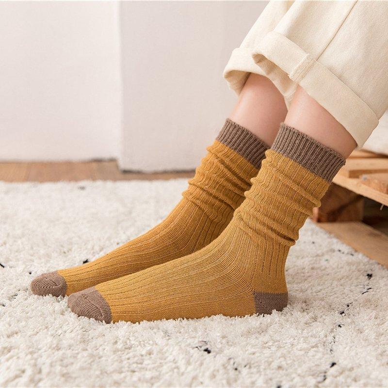 Warm Thick Line Cotton Pile Socks