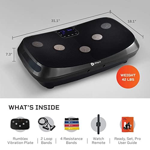 Rumblex 4D Vibration Plate Exercise Machine & Handheld Percussion Massage Gun