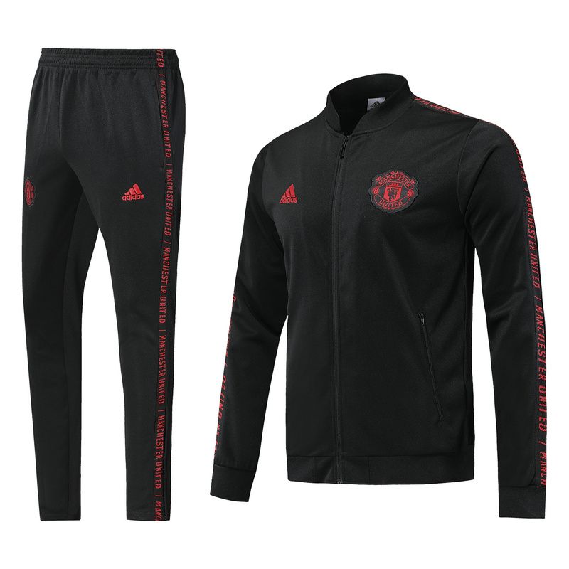 Man Utd Black Jacket Tracksuit 2019