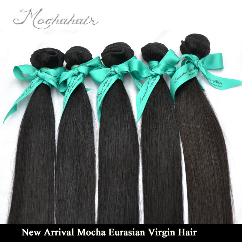 8A New Arrival Mocha Hair Virgin Eurasian Hair Mix 3pcs/lot Straight Hair Extensions Remy Hair Weave