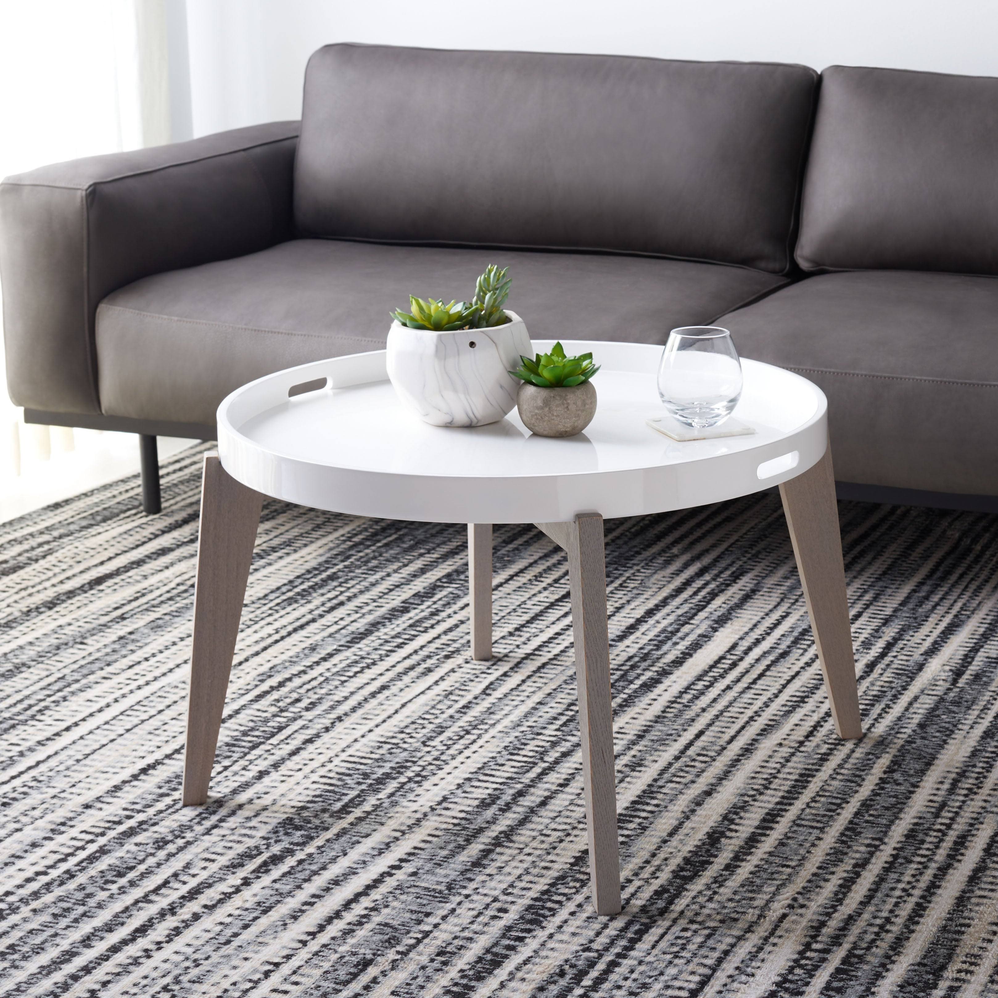 Safavieh Echo End Table - White / Grey