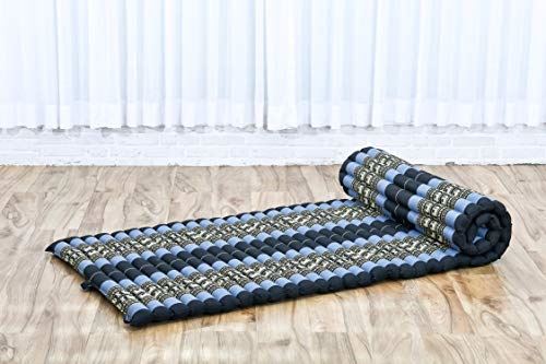 Rollable Massage Mat Filled w/ Eco-Friendly Kapok, Perfect Sleeping Mat 75 x 28 in