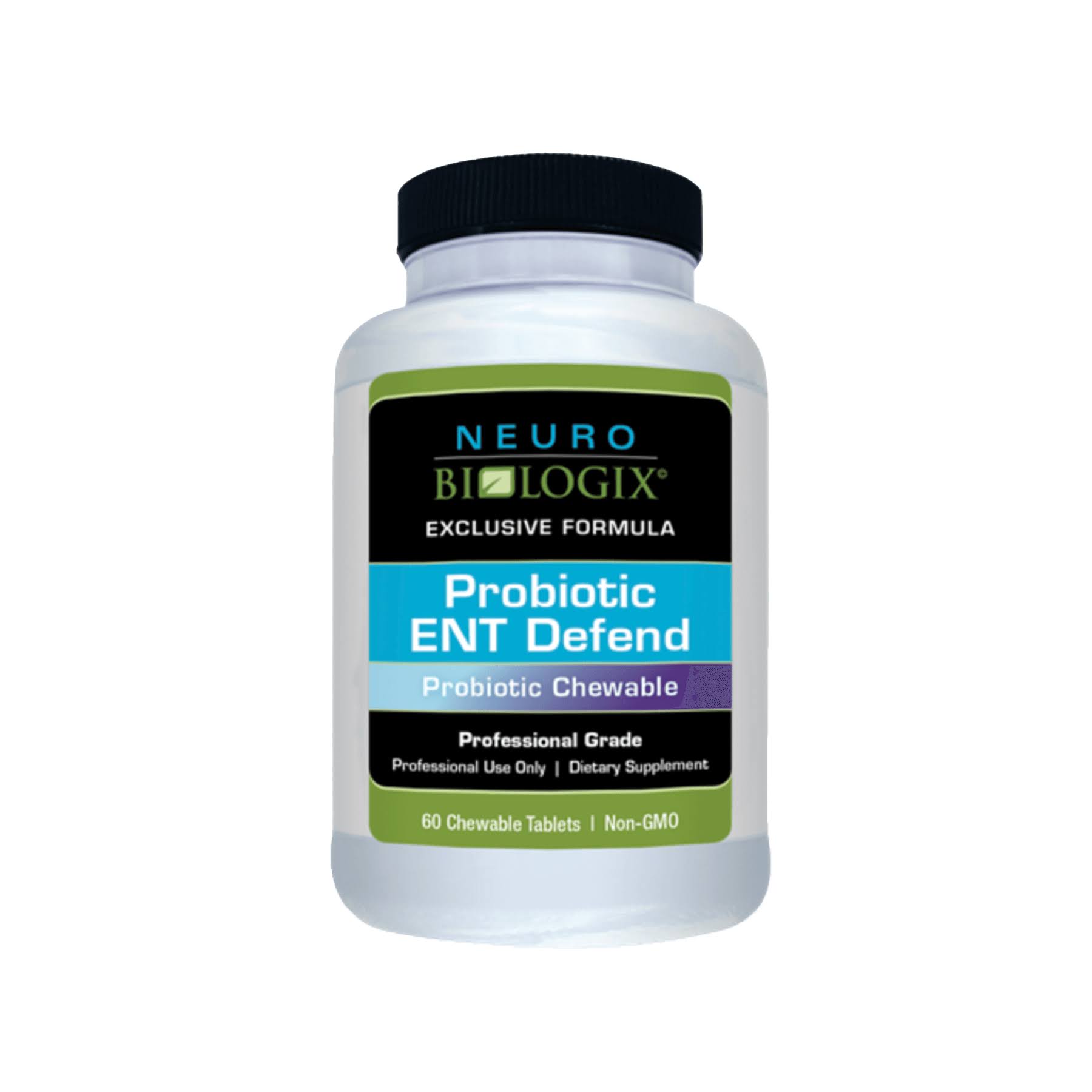 Neurobiologix Probiotic Ent Defend 60 Chewable Tablets