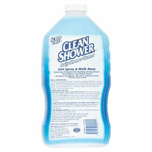 Pack of 6 - Clean Shower Daily Shower Cleaner Refill, 60 fl oz