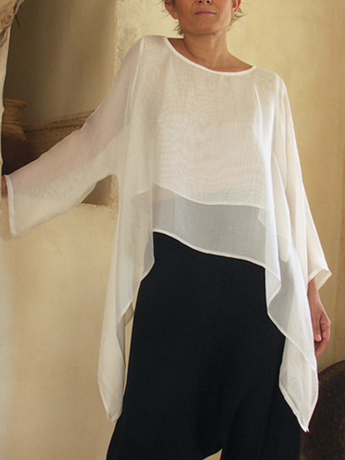 Casual Plain Shirts & Tops