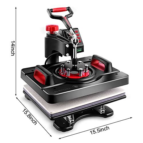 Heat Press Machine Digital Combo with Multifunctional Swing