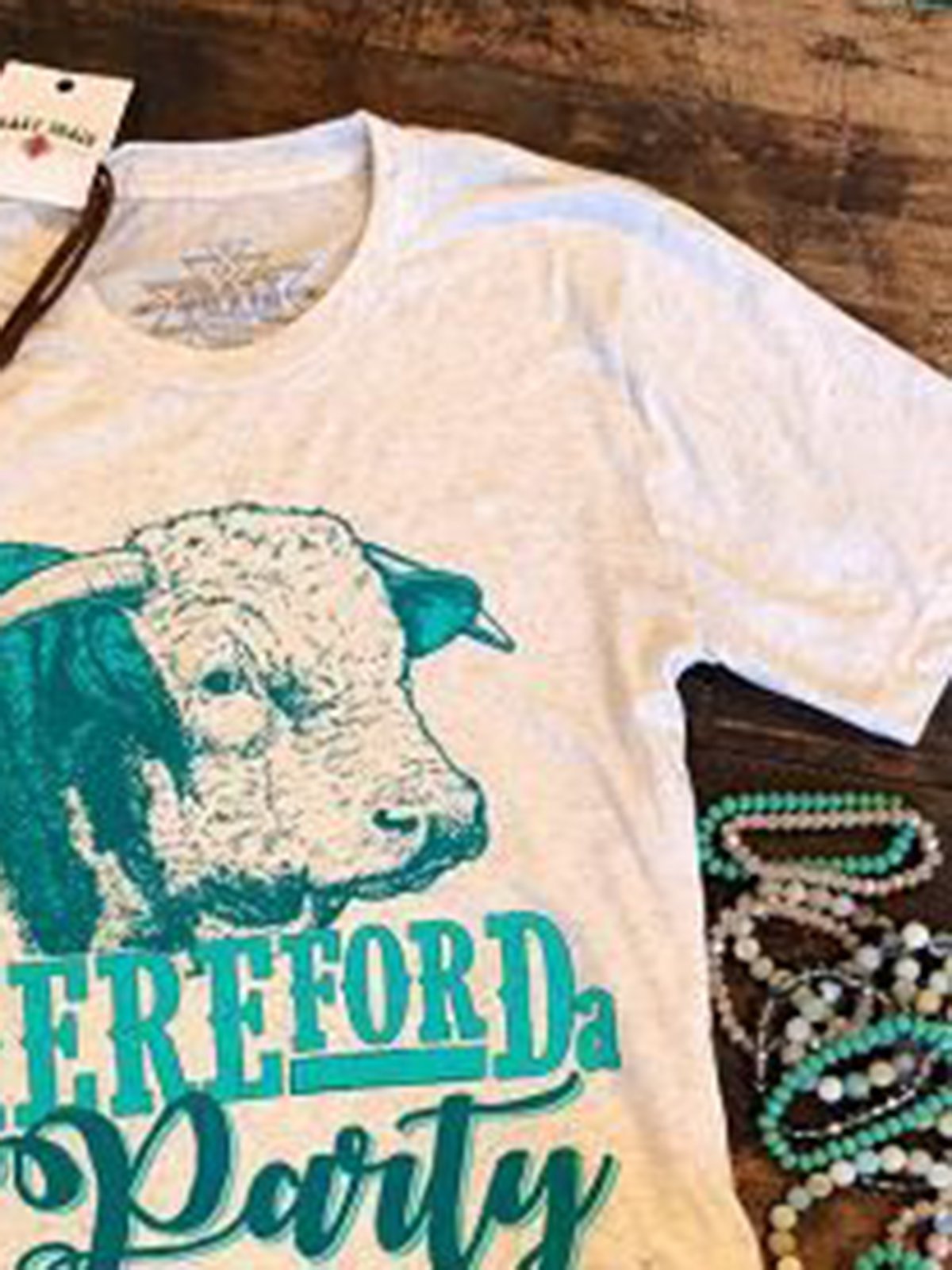 White Crew Neck Animal Vintage Shirts & Tops