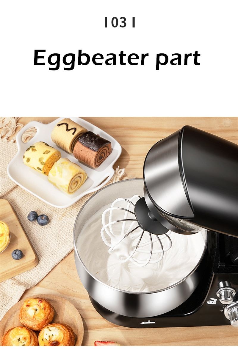 Kneader Electric Dough Mixer Multifunction Desktop 6 Speed Electric Mixer