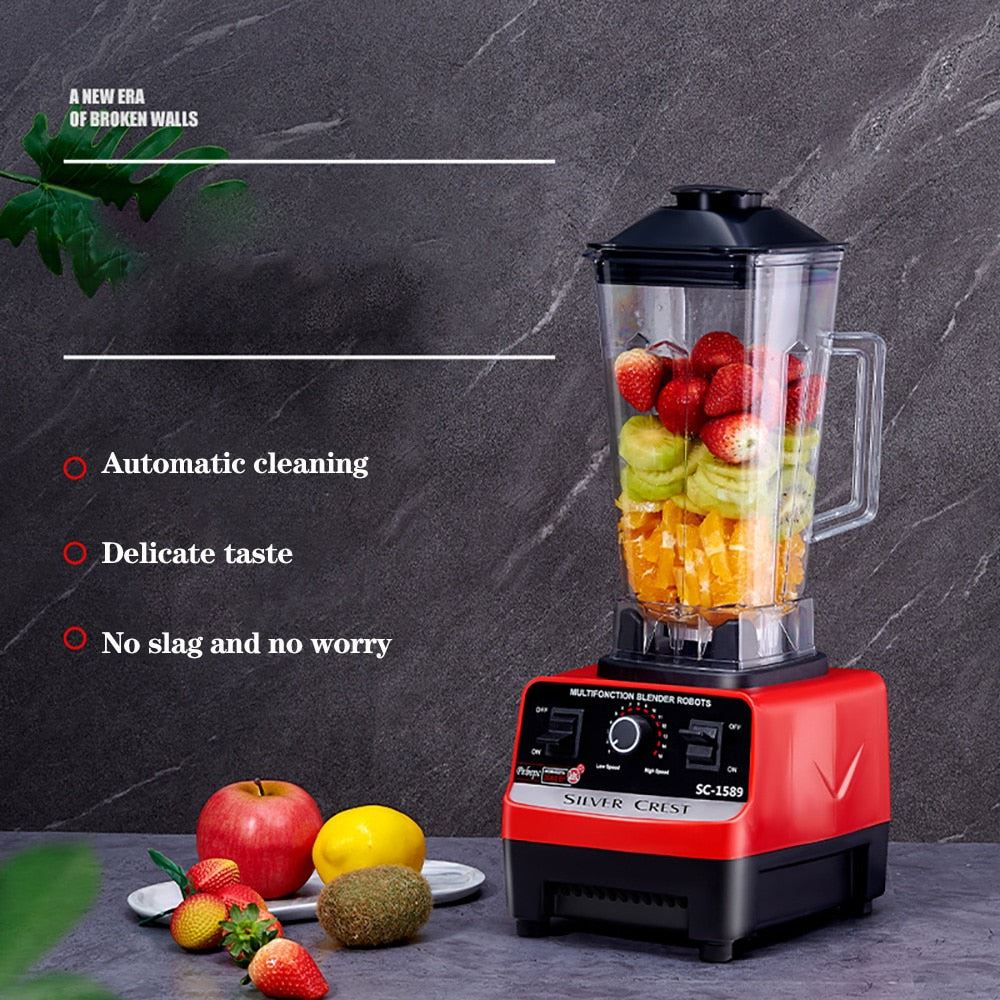 Kitchen Blender Professional Heavy Duty Commercial Mixer Juicer 32000rpm Speed Grinder