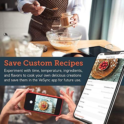 Smart Wi-Fi Air Fryer(100 Recipes), 13 Cooking Functions