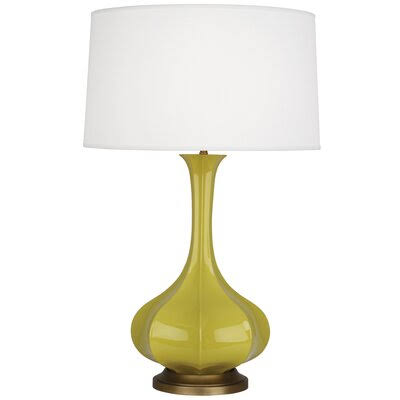 Pike 31.9x22 Table Lamp Robert Abbey Base Color: Citron