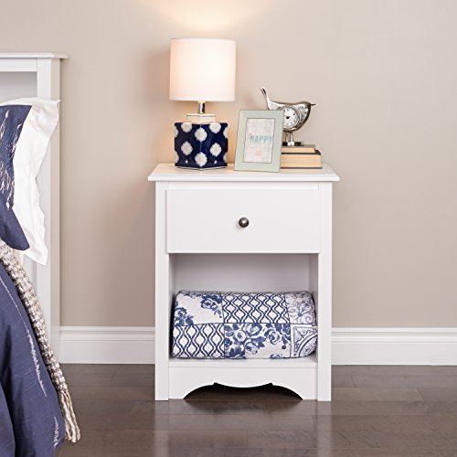 Prepac Monterey Nightstand, Tall 1-Drawer